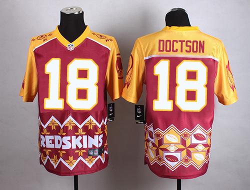 Nike Redskins #18 Josh Doctson Burgundy Red Men's Stitched NFL Elite Noble Fashion Jersey